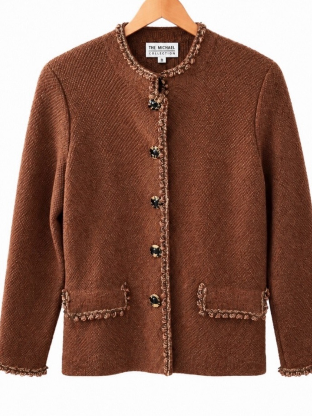 Michael Collection  70% Wool Knit blazer M